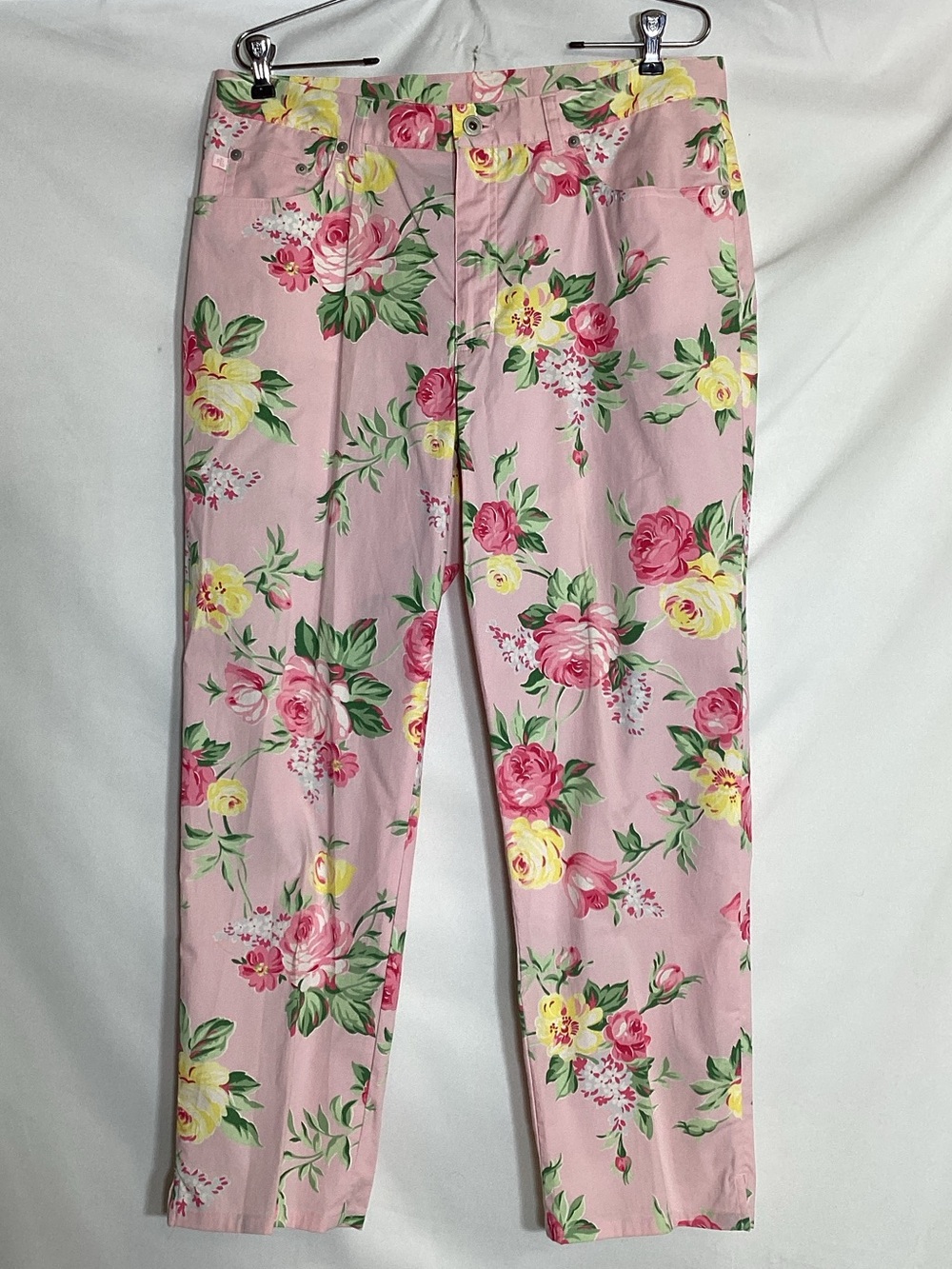 Lauren Ralph Lauren Pink Floral Lightweight Pant Size 14